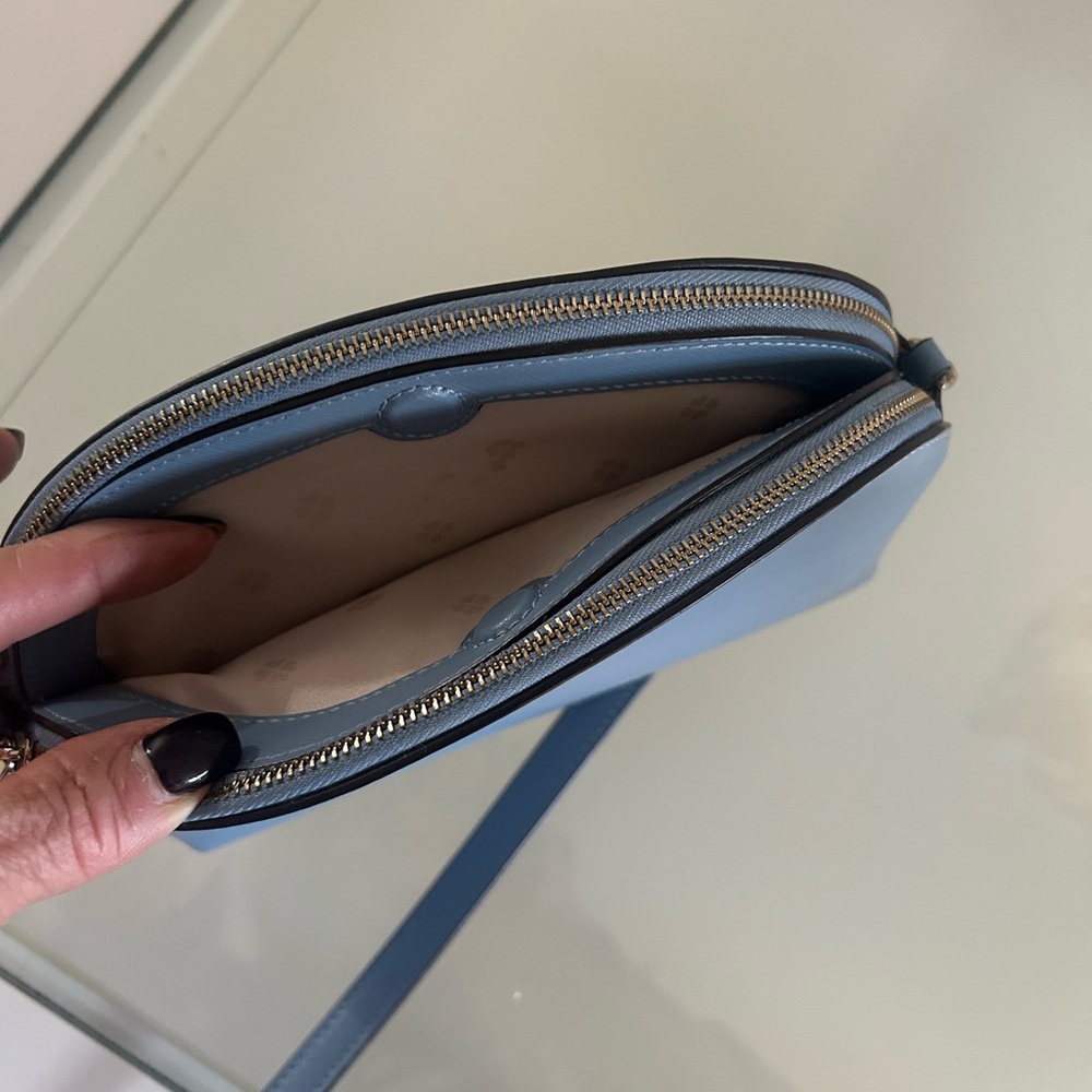 kate spade Light Blue Dome Crossbody with silver chain - Picture 4 of 9